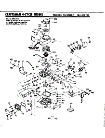 Replacement Parts parts for Craftsman Lawn & Garden Engine 143316182 from AppliancePartsPros.com