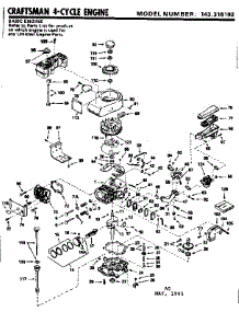 Replacement Parts parts for Craftsman Lawn & Garden Engine 143316192 from AppliancePartsPros.com
