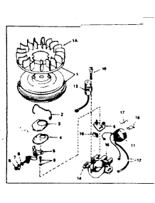 Magneto parts for Craftsman Lawn & Garden Engine 143316262 from AppliancePartsPros.com