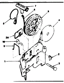 Rewind Starter No. 59531 parts for Craftsman Lawn & Garden Engine 143324012 from AppliancePartsPros.com