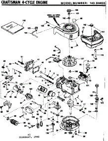 Replacement Parts parts for Craftsman Lawn & Garden Engine 143324022 from AppliancePartsPros.com