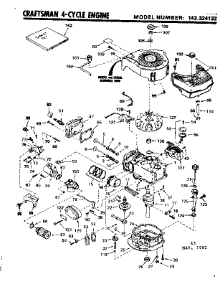 Replacement Parts parts for Craftsman Lawn & Garden Engine 143324132 from AppliancePartsPros.com