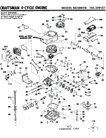 Replacement Parts parts for Craftsman Lawn & Garden Engine 143326122 from AppliancePartsPros.com