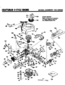 Replacement Parts parts for Craftsman Lawn & Garden Engine 143326202 from AppliancePartsPros.com