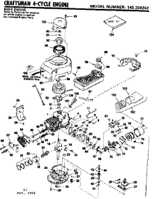Replacement Parts parts for Craftsman Lawn & Garden Engine 143326242 from AppliancePartsPros.com