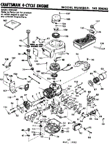 Replacement Parts parts for Craftsman Lawn & Garden Engine 143326262 from AppliancePartsPros.com