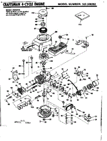 Replacement Parts parts for Craftsman Lawn & Garden Engine 143326282 from AppliancePartsPros.com