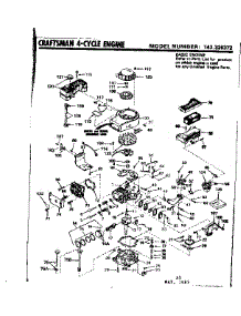 Replacement Parts parts for Craftsman Lawn & Garden Engine 143326372 from AppliancePartsPros.com
