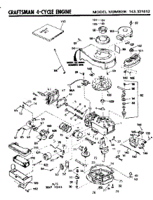 Replacement Parts parts for Craftsman Lawn & Garden Engine 143331012 from AppliancePartsPros.com