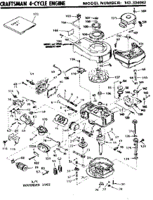 Replacement Parts parts for Craftsman Lawn & Garden Engine 143334082 from AppliancePartsPros.com