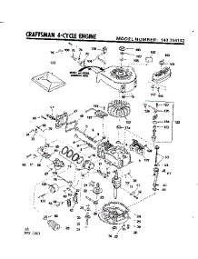 Replacement Parts parts for Craftsman Lawn & Garden Engine 143334162 from AppliancePartsPros.com
