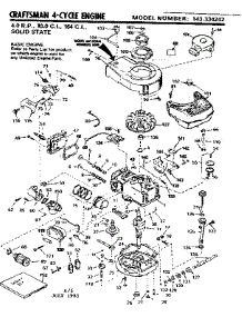 Replacement Parts parts for Craftsman Lawn & Garden Engine 143334242 from AppliancePartsPros.com