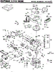 Replacement Parts parts for Craftsman Lawn & Garden Engine 143334352 from AppliancePartsPros.com