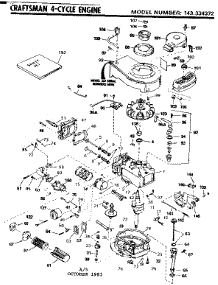 Replacement Parts parts for Craftsman Lawn & Garden Engine 143334372 from AppliancePartsPros.com