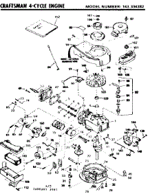 Replacement Parts parts for Craftsman Lawn & Garden Engine 143334382 from AppliancePartsPros.com