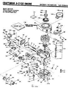 Replacement Parts parts for Craftsman Lawn & Garden Engine 143335032 from AppliancePartsPros.com