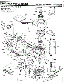 Replacement Parts parts for Craftsman Lawn & Garden Engine 143335062 from AppliancePartsPros.com