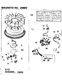 Magneto parts for Craftsman Lawn & Garden Engine 143336042 from AppliancePartsPros.com