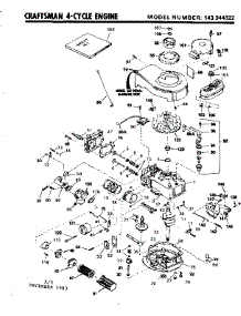 Replacement Parts parts for Craftsman Lawn & Garden Engine 143344022 from AppliancePartsPros.com