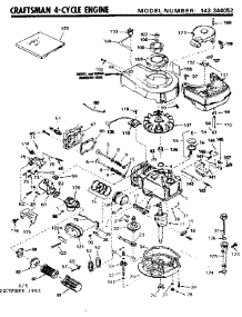 Replacement Parts parts for Craftsman Lawn & Garden Engine 143344052 from AppliancePartsPros.com
