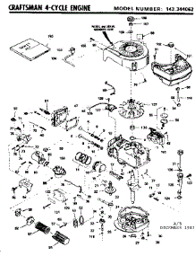 Replacement Parts parts for Craftsman Lawn & Garden Engine 143344062 from AppliancePartsPros.com