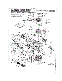 Replacement Parts parts for Craftsman Lawn & Garden Engine 143344232 from AppliancePartsPros.com