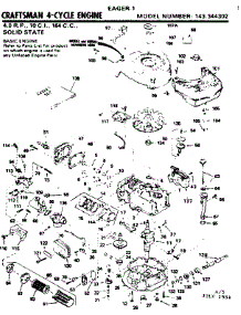 Replacement Parts parts for Craftsman Lawn & Garden Engine 143344302 from AppliancePartsPros.com