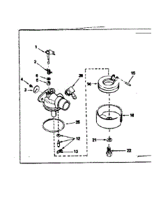 Carburetor parts for Craftsman Lawn & Garden Engine 143344352 from AppliancePartsPros.com