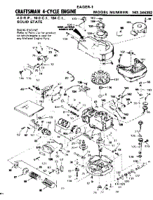 Replacement Parts parts for Craftsman Lawn & Garden Engine 143344392 from AppliancePartsPros.com