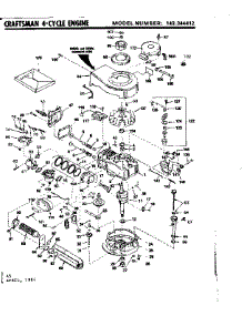Replacement Parts parts for Craftsman Lawn & Garden Engine 143344412 from AppliancePartsPros.com
