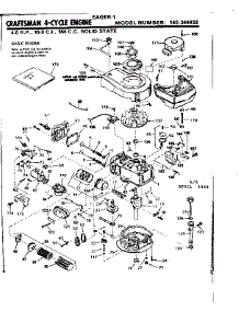 Replacement Parts parts for Craftsman Lawn & Garden Engine 143344452 from AppliancePartsPros.com