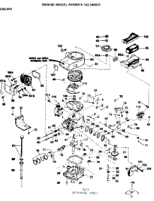 Replacement Parts parts for Craftsman Lawn & Garden Engine 143346022 from AppliancePartsPros.com