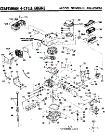 Replacement Parts parts for Craftsman Lawn & Garden Engine 143346042 from AppliancePartsPros.com