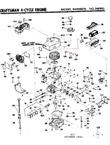 Replacement Parts parts for Craftsman Lawn & Garden Engine 143346052 from AppliancePartsPros.com
