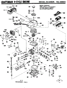 Replacement Parts parts for Craftsman Lawn & Garden Engine 143346072 from AppliancePartsPros.com