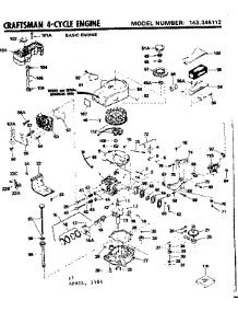 Replacement Parts parts for Craftsman Lawn & Garden Engine 143346112 from AppliancePartsPros.com