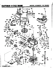 Replacement Parts parts for Craftsman Lawn & Garden Engine 143354082 from AppliancePartsPros.com