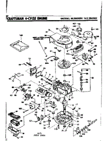 Replacement Parts parts for Craftsman Lawn & Garden Engine 143354162 from AppliancePartsPros.com