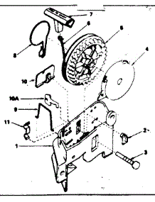 Rewind Starter parts for Craftsman Lawn & Garden Engine 143354182 from AppliancePartsPros.com