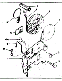 Rewind Starter parts for Craftsman Lawn & Garden Engine 143354232 from AppliancePartsPros.com