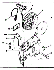 Rewind Starter parts for Craftsman Lawn & Garden Engine 143354242 from AppliancePartsPros.com