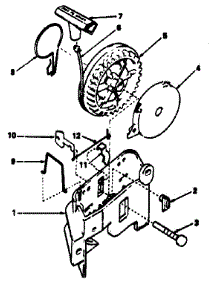 Rewind Starter parts for Craftsman Lawn & Garden Engine 143354252 from AppliancePartsPros.com