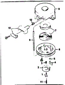 Rewind Starter parts for Craftsman Lawn & Garden Engine 143354282 from AppliancePartsPros.com