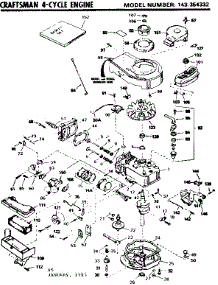 Replacement Parts parts for Craftsman Lawn & Garden Engine 143354332 from AppliancePartsPros.com