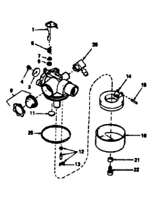 Carburetor parts for Craftsman Lawn & Garden Engine 143354342 from AppliancePartsPros.com