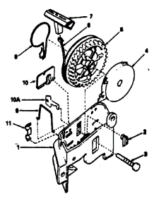 Rewind Starter parts for Craftsman Lawn & Garden Engine 143354402 from AppliancePartsPros.com