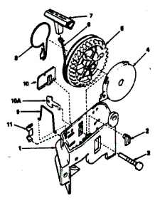 Rewind Starter parts for Craftsman Lawn & Garden Engine 143354462 from AppliancePartsPros.com
