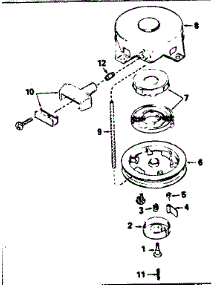 Rewind Starter No. 590420A parts for Craftsman Lawn & Garden Engine 143355032 from AppliancePartsPros.com