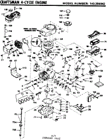 Replacement Parts parts for Craftsman Lawn & Garden Engine 143356042 from AppliancePartsPros.com