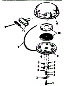 Rewind Starter parts for Craftsman Lawn & Garden Engine 143356102 from AppliancePartsPros.com